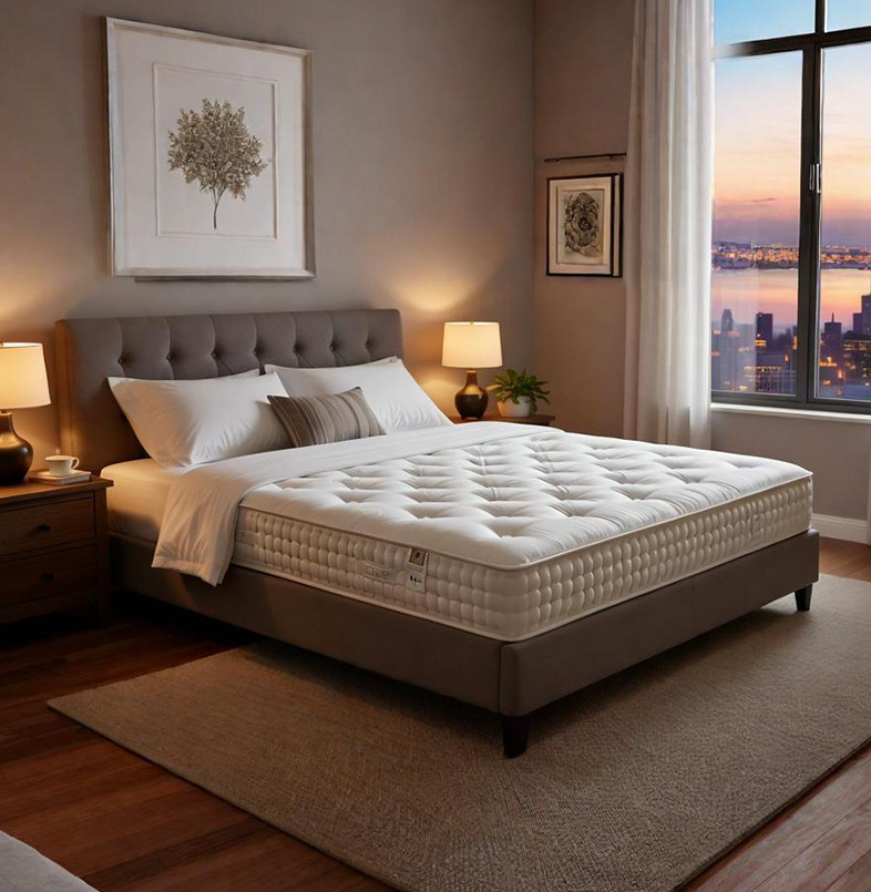 1:1 Luxury Replica Pillow Top Mattress | Medium Firm with Pocket Coils & Natural Fillings